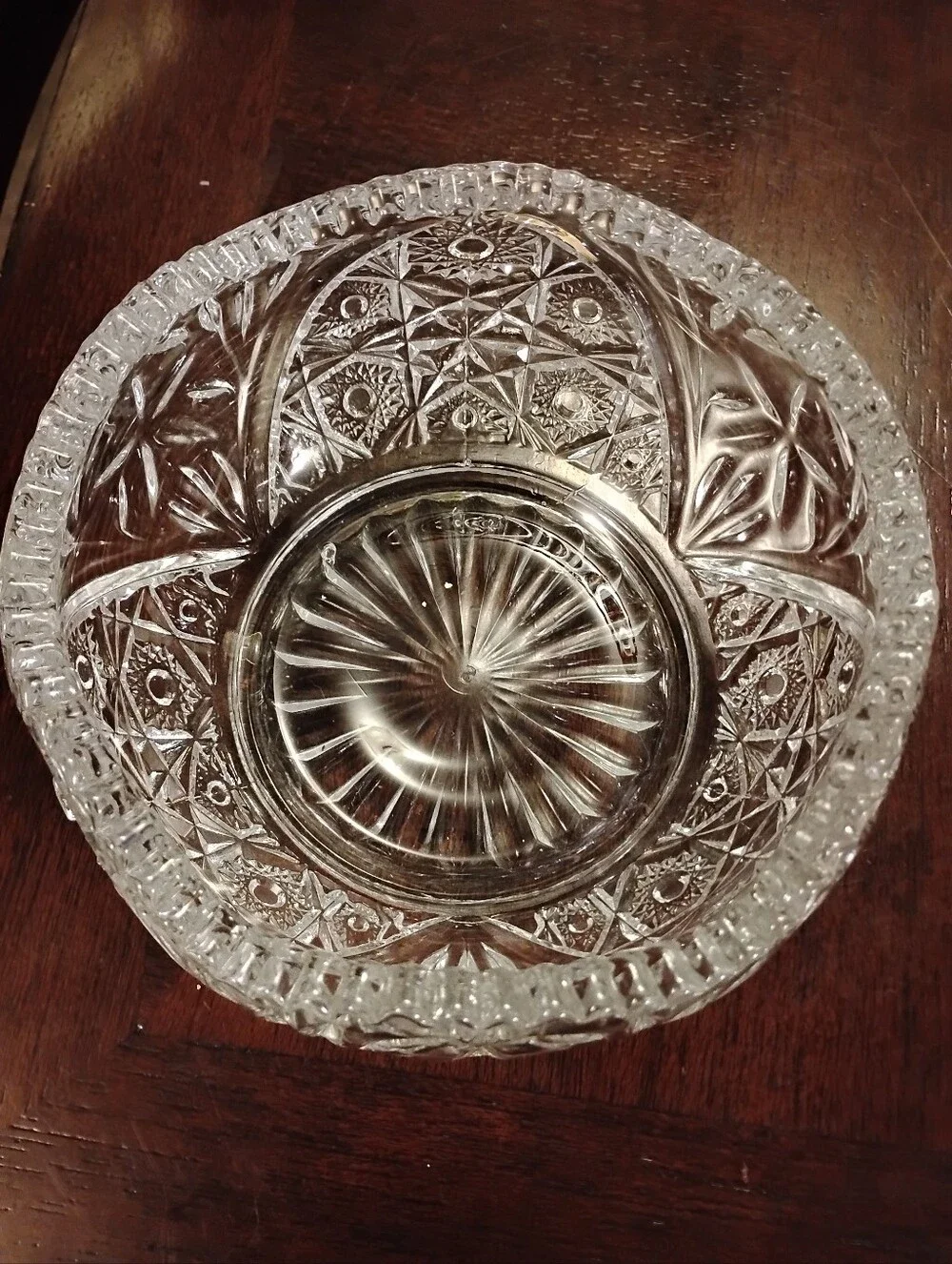 L.E.Smith Americian heritage pressed glass bowl